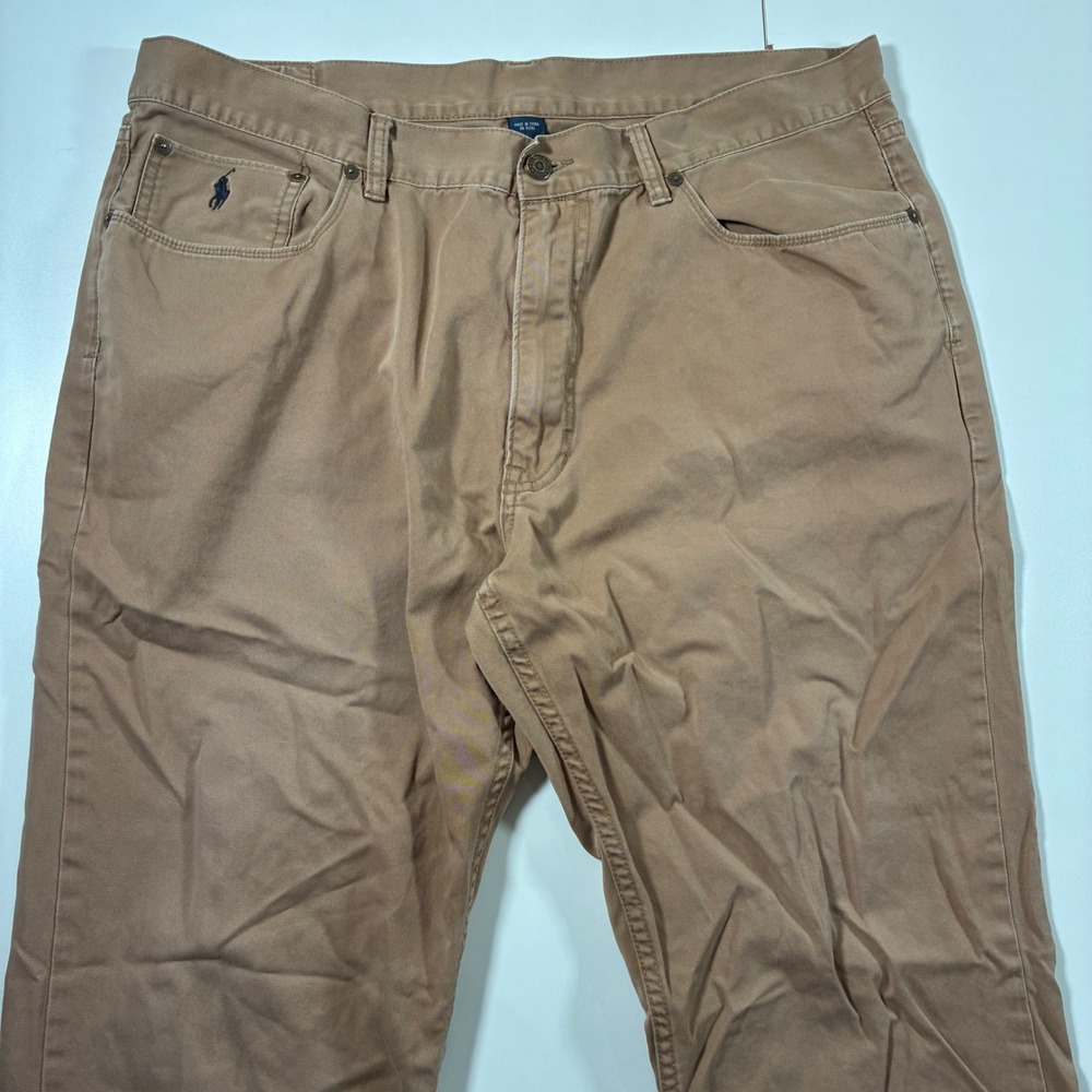 Polo Ralph Lauren Pants 39x29 Beige 650 Straight Twill Chino‎ (Tag 40x30)
